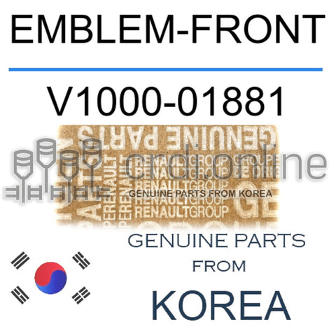EMBLEM-FRONT [ORIGINAL] V1000-01881 V100001881 V1000 01881