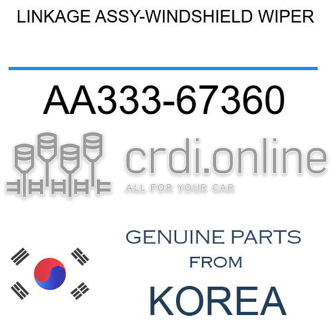 LINKAGE ASSY-WINDSHIELD WIPER [ORIGINAL] AA333-67360 AA33367360 AA333 67360