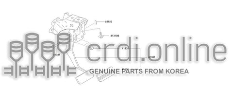 PAD-PEDAL [ORIGINAL] 41333-51100GA 4133351100GA 41333 51100GA