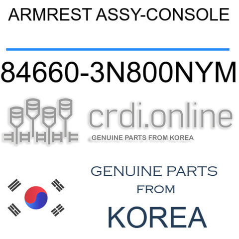 ARMREST ASSY-CONSOLE 84660-3N800NYM 846603N800NYM 84660 3N800NYM