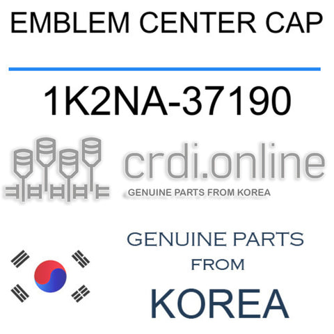 EMBLEM CENTER CAP [ORIGINAL] 1K2NA-37190 1K2NA37190 1K2NA 37190