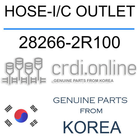 [ORIGINAL] HOSE-I/C OUTLET 28266-2R100 282662R100 28266 2R100