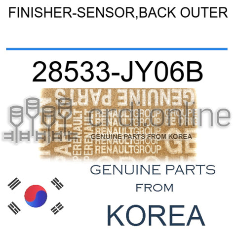 FINISHER-SENSOR,BACK OUTER [ORIGINAL] 28533-JY06B 28533JY06B 28533 JY06B