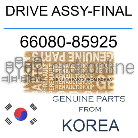 DRIVE ASSY-FINAL [ORIGINAL] 66080-85925 6608085925 66080 85925