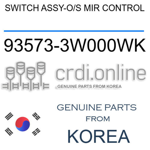 SWITCH ASSY-O/S MIR CONTROL [ORIGINAL] 93573-3W000WK 935733W000WK 93573 3W000WK