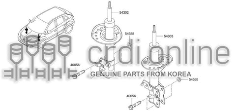 STRUT ASSY-FRONT SUSPENSIONRH 54302-JY01B 54302JY01B 54302 JY01B