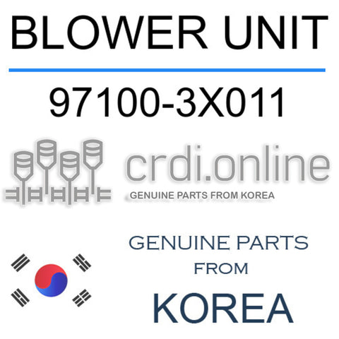 BLOWER UNIT 97100-3X011 971003X011 97100 3X011