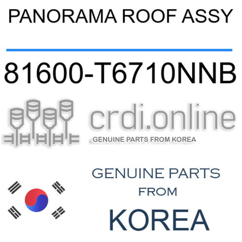 PANORAMA ROOF ASSY [ORIGINAL] 81600-T6710NNB 81600T6710NNB 81600 T6710NNB