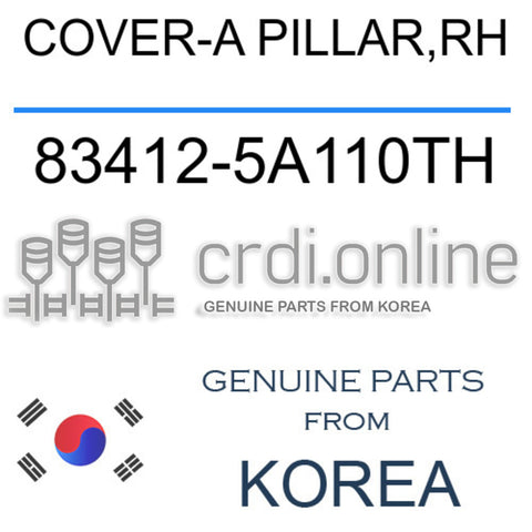 COVER-A PILLAR,RH [ORIGINAL] 83412-5A110TH 834125A110TH 83412 5A110TH