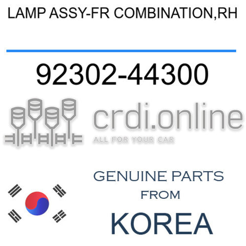 [ORIGINAL] LAMP ASSY-FR COMBINATION,RH 92302-44300 9230244300 92302 44300