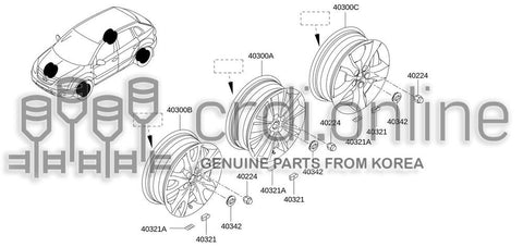 WHEEL DISC-AL 40300-7071R 403007071R 40300 7071R