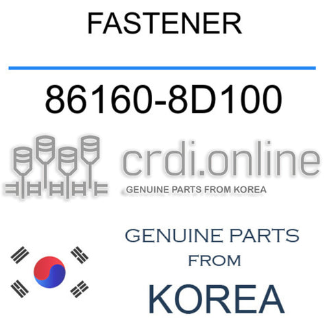 FASTENER [ORIGINAL] 86160-8D100 861608D100 86160 8D100