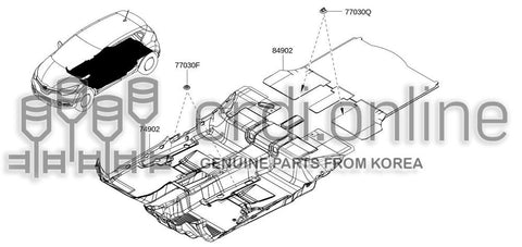 CARPET-TRUNK 84902-4095R 849024095R 84902 4095R