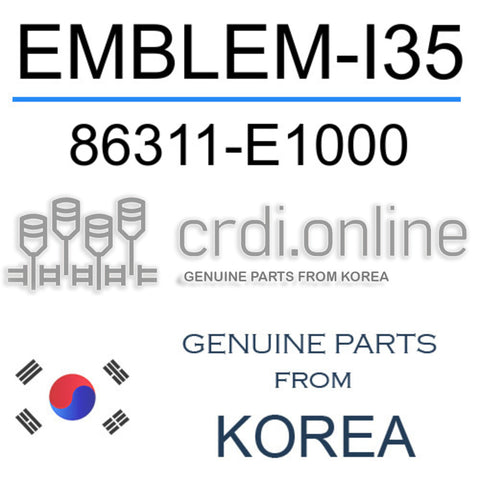 EMBLEM-I35 [ORIGINAL] 86311-E1000 86311E1000 86311 E1000