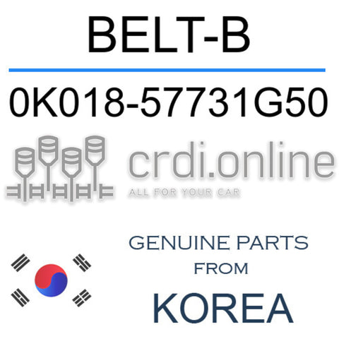 BELT-B 0K018-57731G50 0K01857731G50 0K018 57731G50
