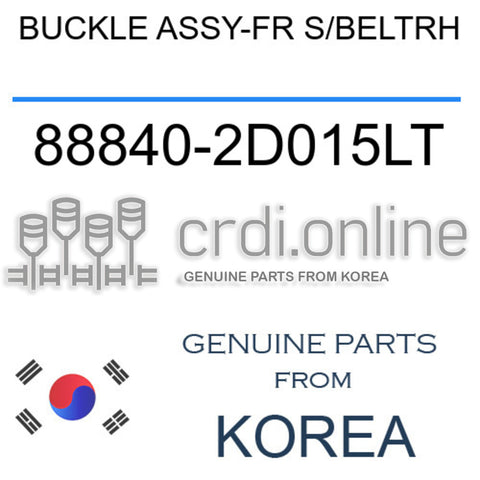 BUCKLE ASSY-FR S/BELTRH [ORIGINAL] 88840-2D015LT 888402D015LT 88840 2D015LT
