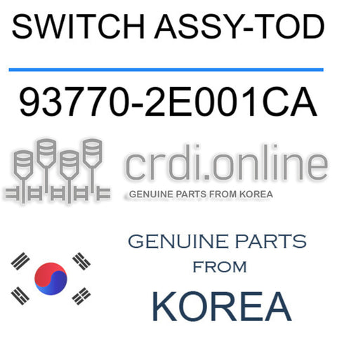 SWITCH ASSY-TOD 93770-2E001CA 937702E001CA 93770 2E001CA