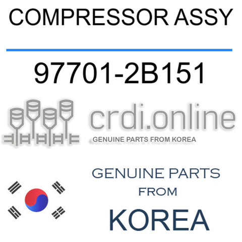 [ORIGINAL] COMPRESSOR ASSY 97701-2B151 977012B151 97701 2B151