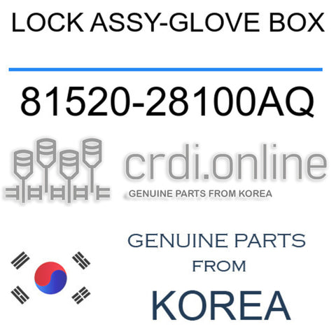 LOCK ASSY-GLOVE BOX 81520-28100AQ 8152028100AQ 81520 28100AQ