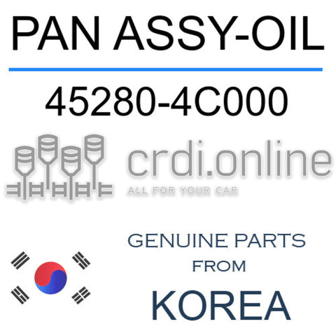 PAN ASSY-OIL [ORIGINAL] 45280-4C000 452804C000 45280 4C000