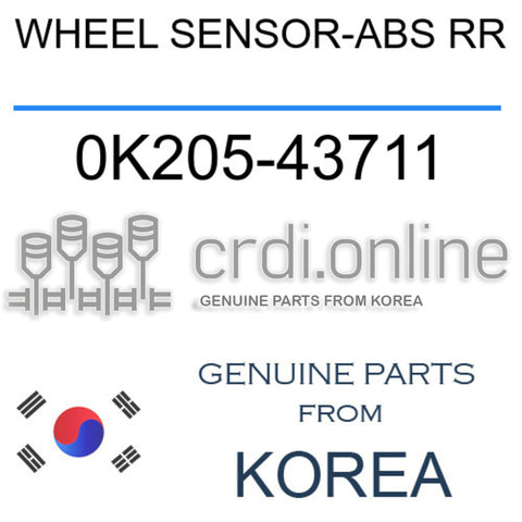 WHEEL SENSOR-ABS RR [ORIGINAL] 0K205-43711 0K20543711 0K205 43711