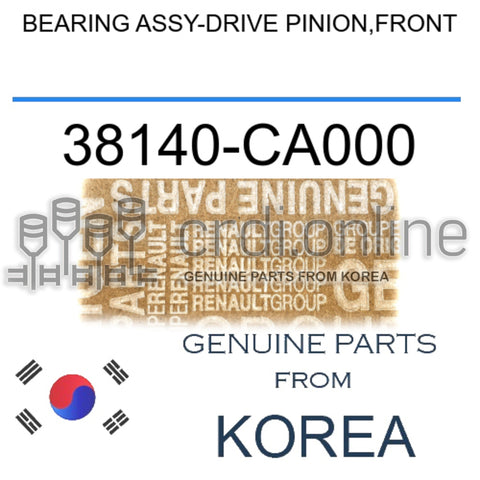 BEARING ASSY-DRIVE PINION,FRONT [ORIGINAL] 38140-CA000 38140CA000 38140 CA000