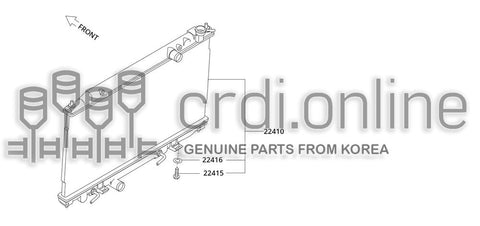 MOUNTING ASSY-RADIATORUPPER 22425-52000 2242552000 22425 52000