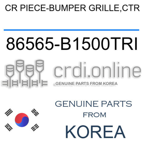 CR PIECE-BUMPER GRILLE,CTR [ORIGINAL] 86565-B1500TRI 86565B1500TRI 86565 B1500TRI
