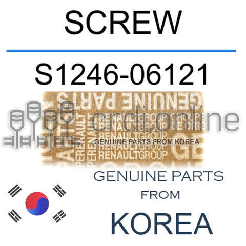 SCREW [ORIGINAL] S1246-06121 S124606121 S1246 06121