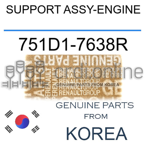 SUPPORT ASSY-ENGINE [ORIGINAL] 751D1-7638R 751D17638R 751D1 7638R