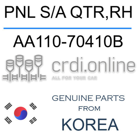 PNL S/A QTR,RH [ORIGINAL] AA110-70410B AA11070410B AA110 70410B