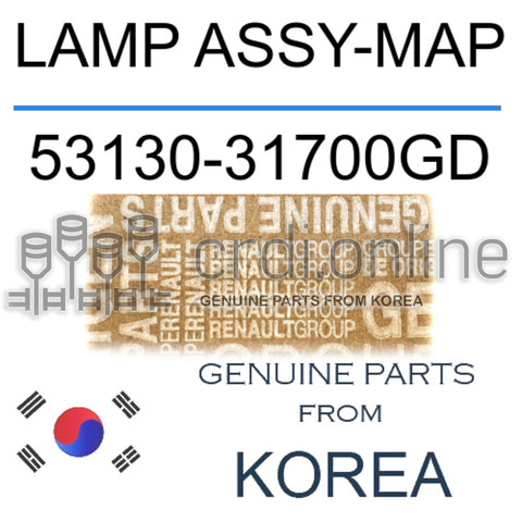 LAMP ASSY-MAP [ORIGINAL] 53130-31700GD 5313031700GD 53130 31700GD
