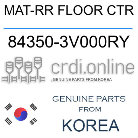 MAT-RR FLOOR CTR [ORIGINAL] 84350-3V000RY 843503V000RY 84350 3V000RY