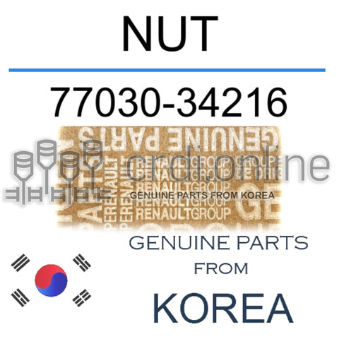 NUT [ORIGINAL] 77030-34216 7703034216 77030 34216