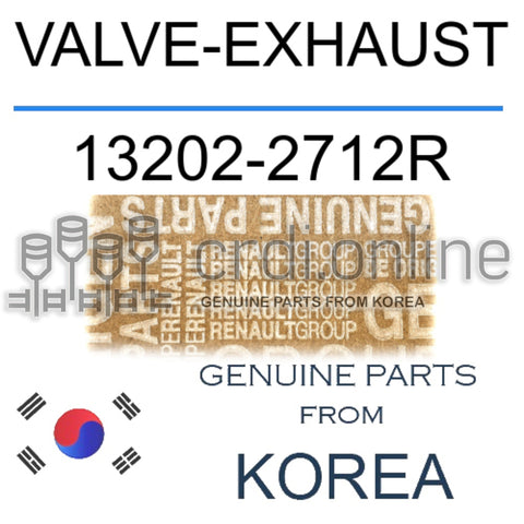 VALVE-EXHAUST [ORIGINAL] 13202-2712R 132022712R 13202 2712R