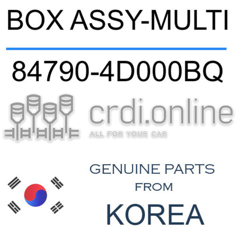 BOX ASSY-MULTI 84790-4D000BQ 847904D000BQ 84790 4D000BQ