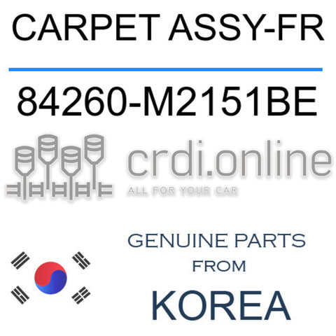 CARPET ASSY-FR [ORIGINAL] 84260-M2151BE 84260M2151BE 84260 M2151BE