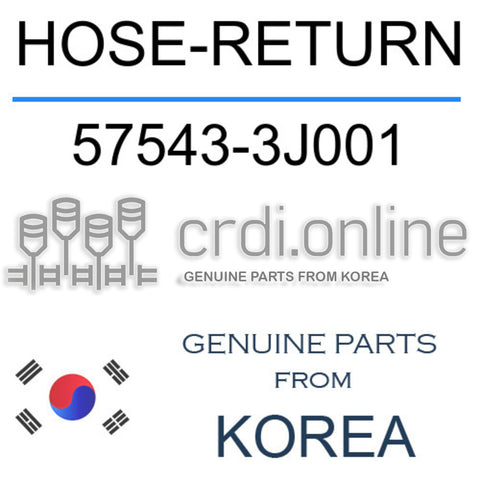 HOSE-RETURN [ORIGINAL] 57543-3J001 575433J001 57543 3J001