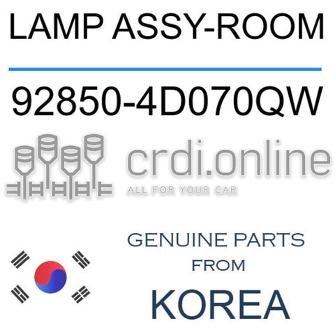 LAMP ASSY-ROOM [ORIGINAL] 92850-4D070QW 928504D070QW 92850 4D070QW