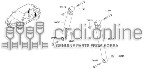 ABSORBER ASSY-SHOCKREAR 56210-JY01A 56210JY01A 56210 JY01A