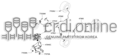 SEN-FR WHEEL SPEED 47910-6575R 479106575R 47910 6575R