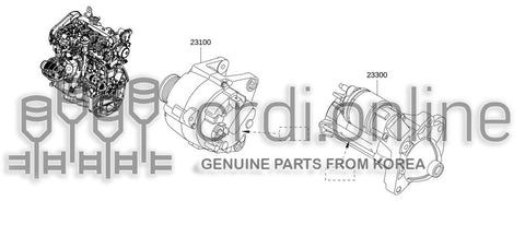 MOTOR ASSY-STARTER 23300-0603R 233000603R 23300 0603R
