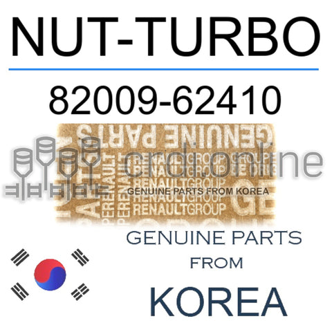 NUT-TURBO [ORIGINAL] 82009-62410 8200962410 82009 62410