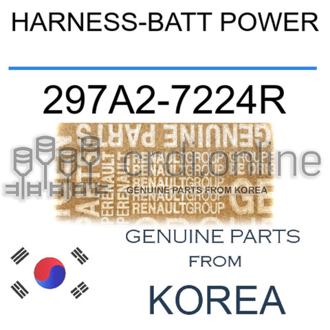 HARNESS-BATT POWER [ORIGINAL] 297A2-7224R 297A27224R 297A2 7224R
