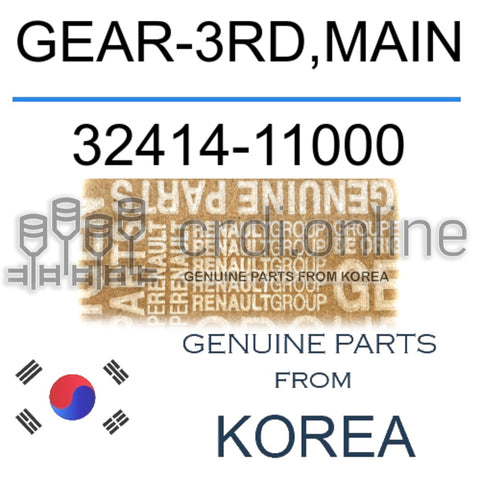 GEAR-3RD,MAIN [ORIGINAL] 32414-11000 3241411000 32414 11000