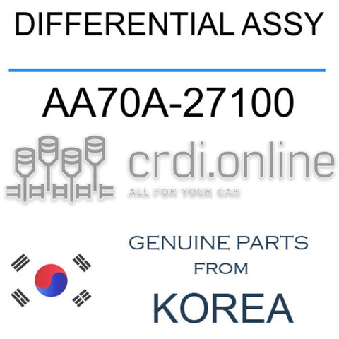 DIFFERENTIAL ASSY [ORIGINAL] AA70A-27100 AA70A27100 AA70A 27100