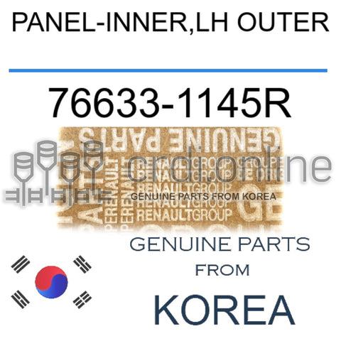 PANEL-INNER,LH OUTER [ORIGINAL] 76633-1145R 766331145R 76633 1145R