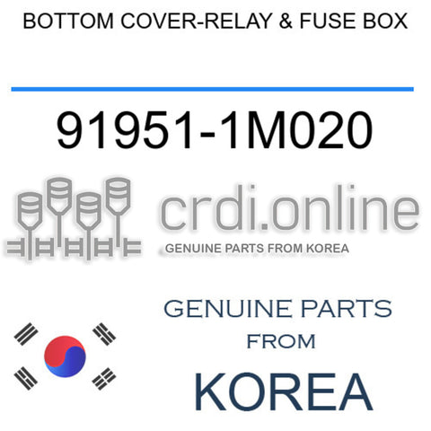 BOTTOM COVER-RELAY & FUSE BOX 91951-1M020 919511M020 91951 1M020