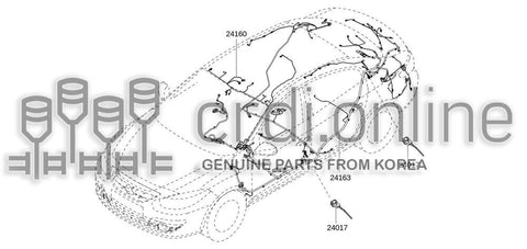 HARNESS-PRETENSIONER 24017-0529R 240170529R 24017 0529R