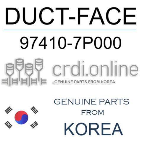 DUCT-FACE [ORIGINAL] 97410-7P000 974107P000 97410 7P000